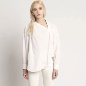 Rachel Comey Welcome Top cotton seersucker Size 4 Beige